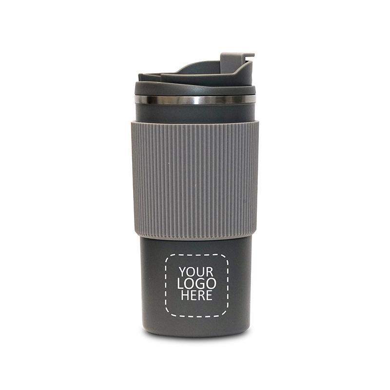 Tumbler With Silcon Grip Gray